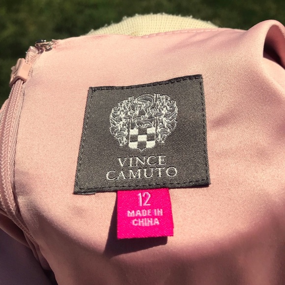 Vince Camuto Jeweled Neckline Shift Dress - Picture 6 of 6